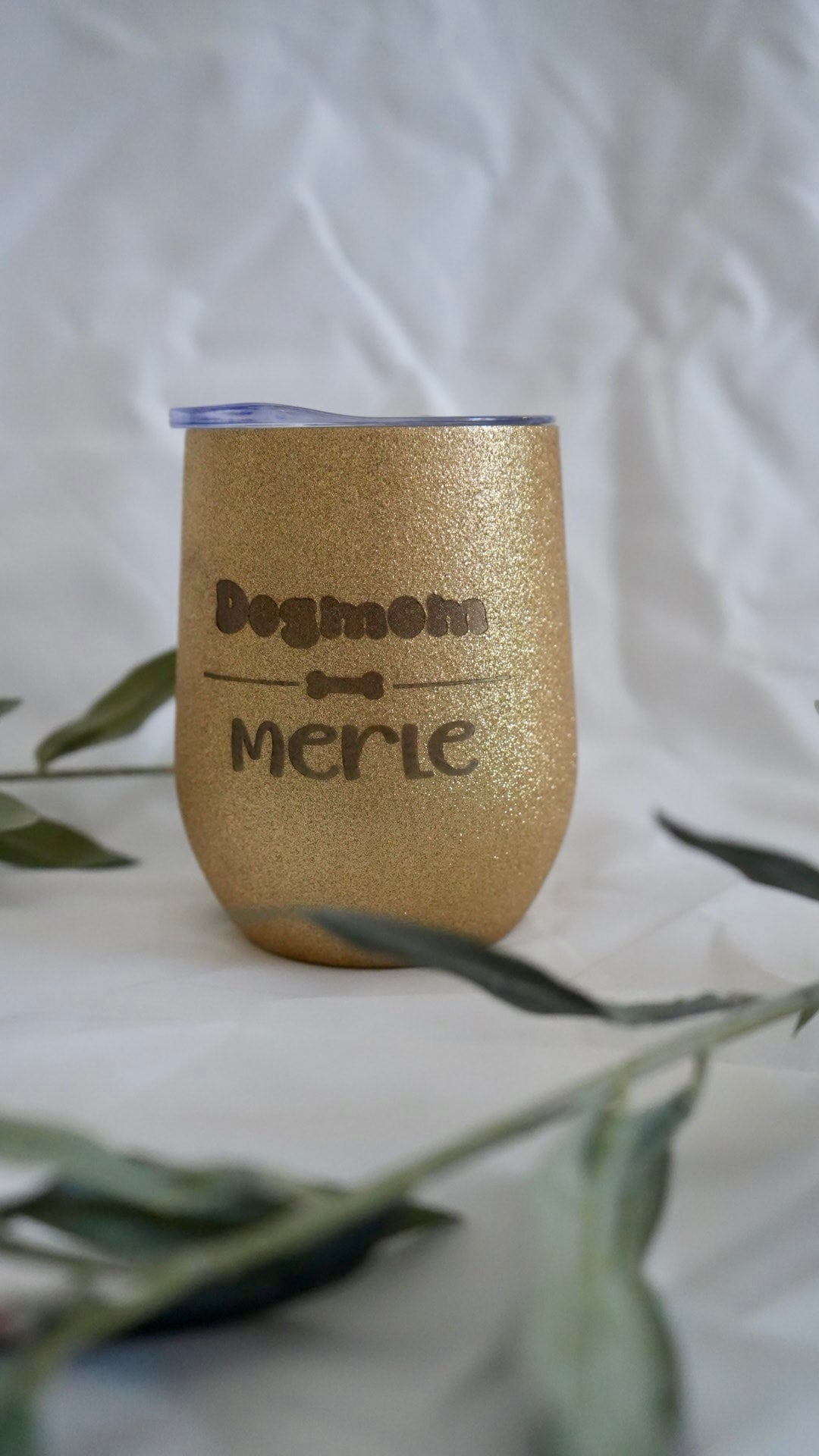 Personalisierter Thermobecher mit Name in Gold