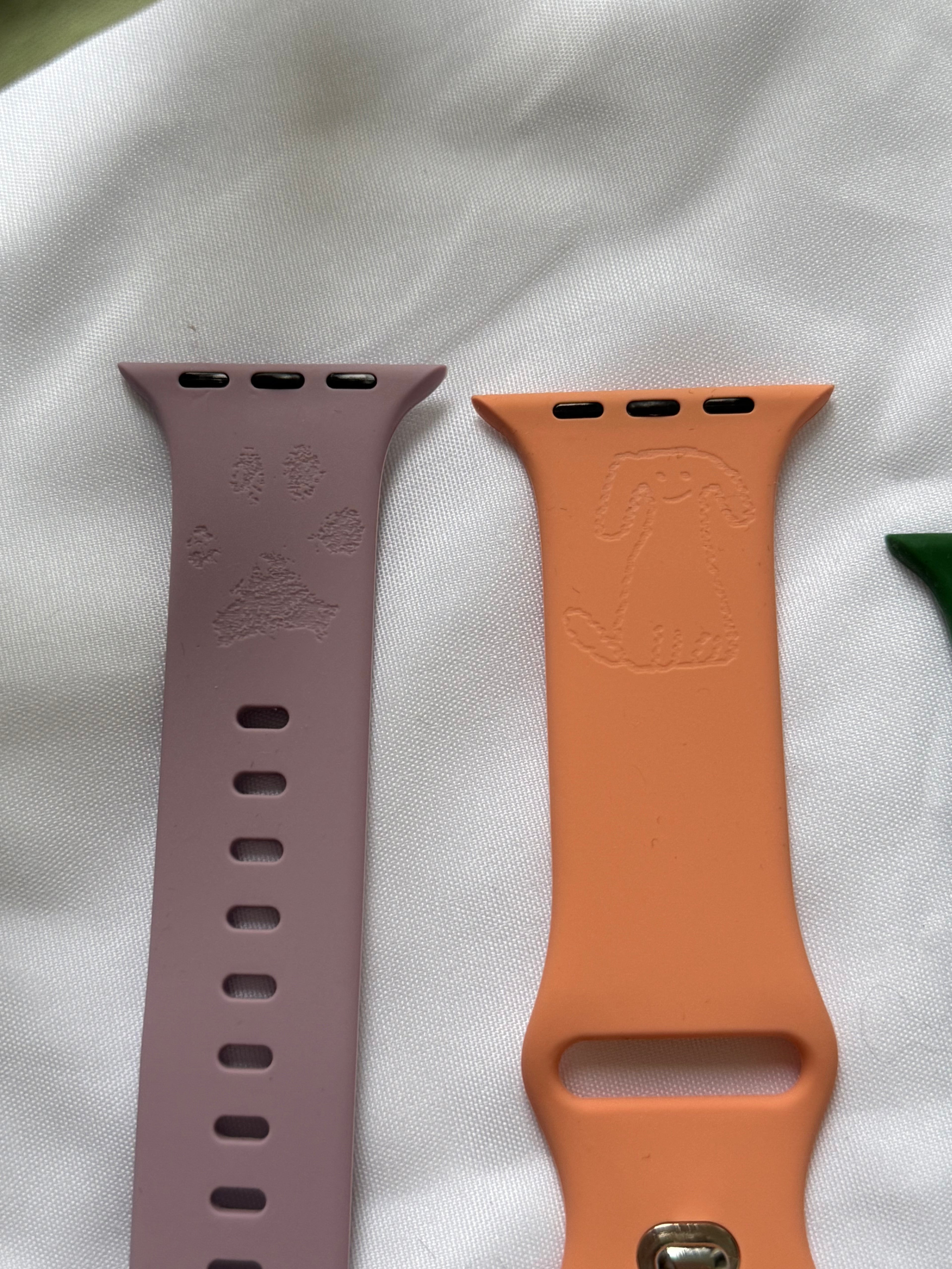 Personalisiertes Apple Watch Armband in Nahaufnahme – Beispiele