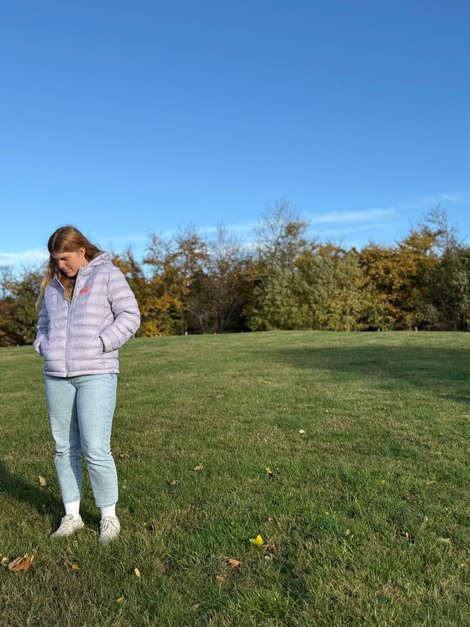 Walking my Dog - Daunenjacke Lavendel
