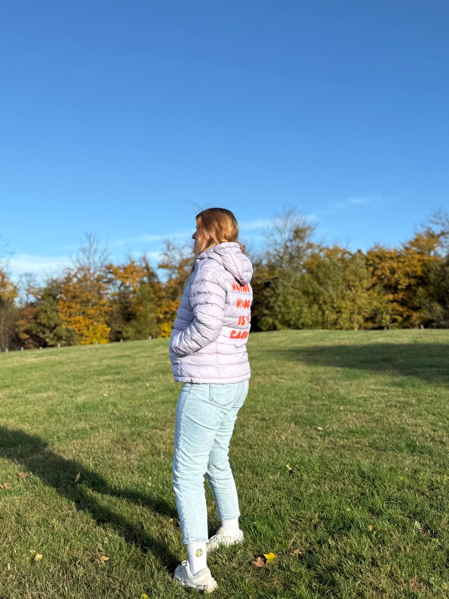 Walking my Dog - Daunenjacke Lavendel