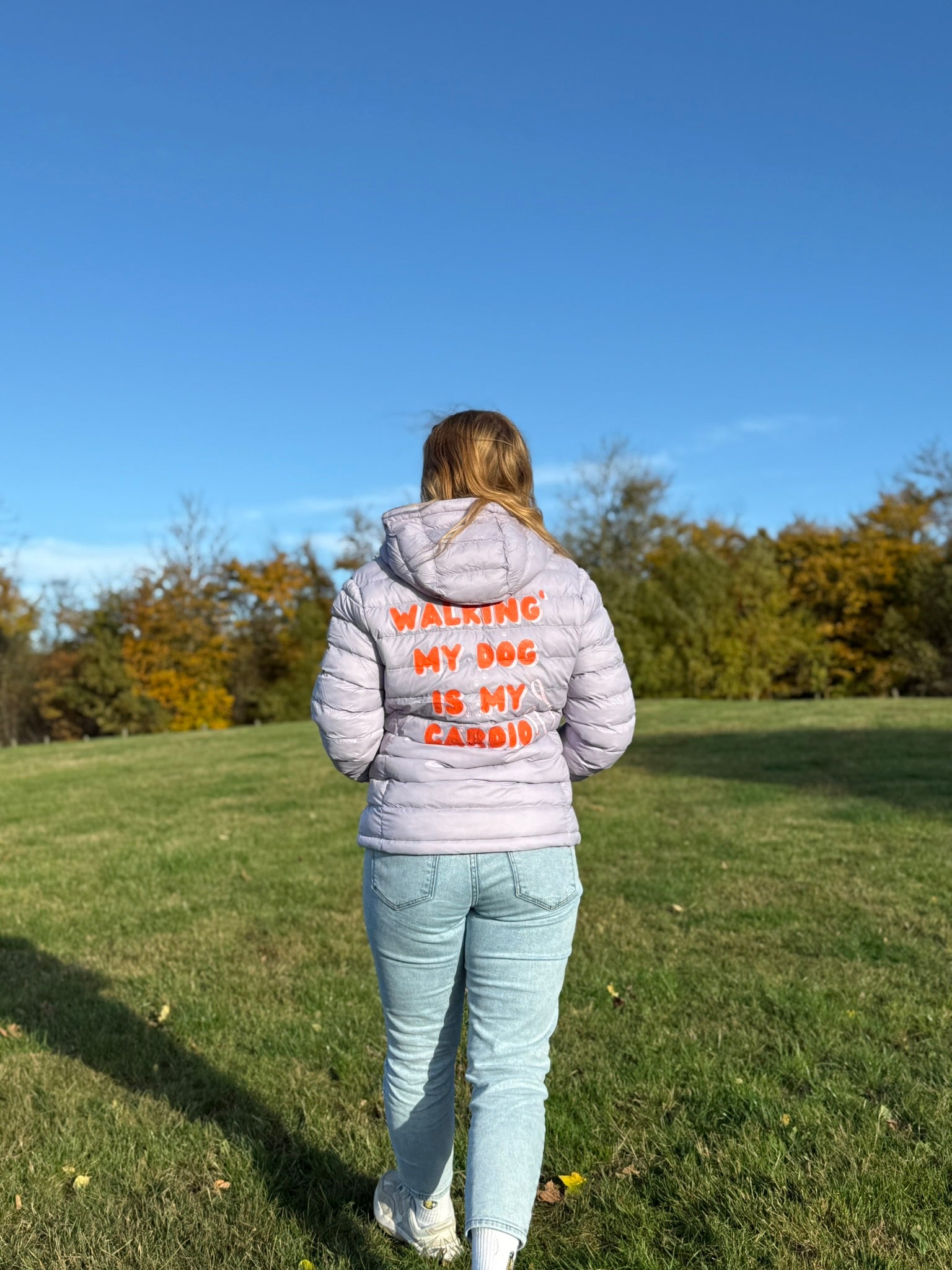 Walking my Dog - Daunenjacke Lavendel
