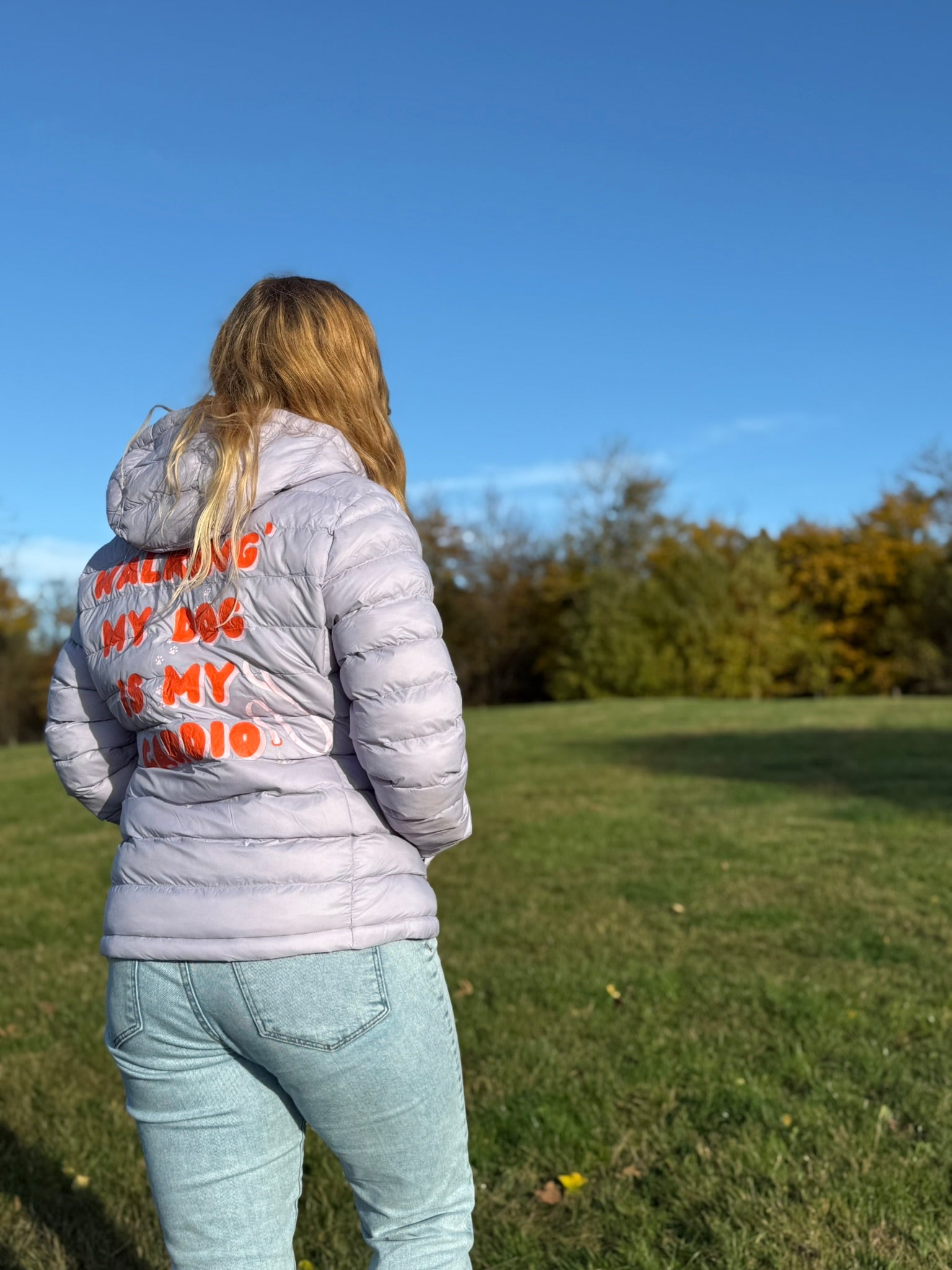 Walking my Dog - Daunenjacke Lavendel
