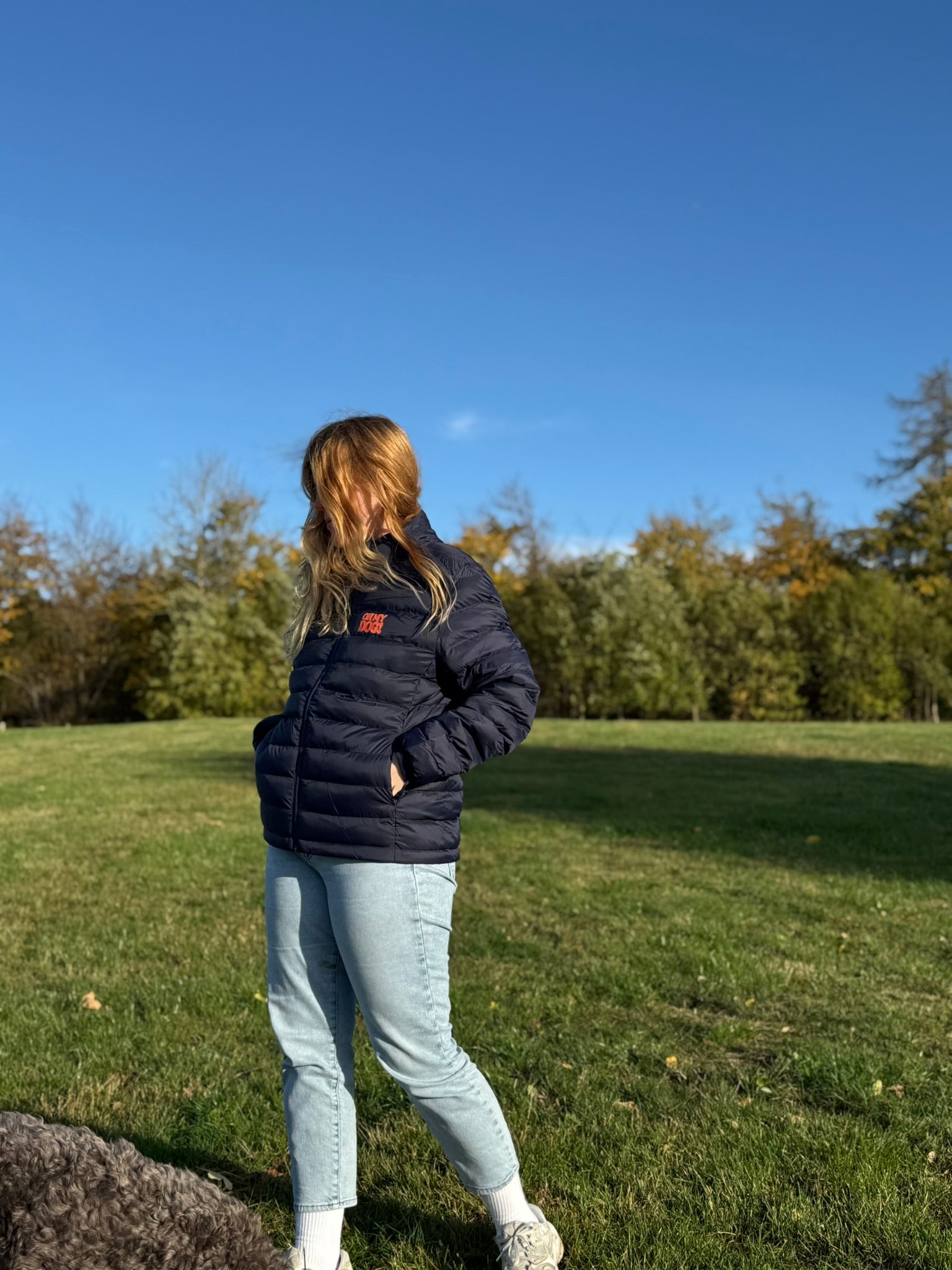 Walking my Dog - Daunenjacke Navy