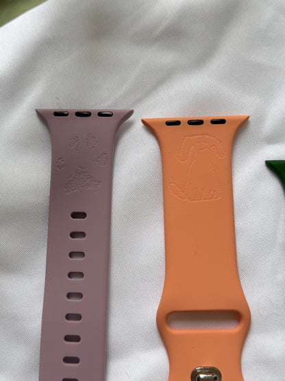 Personalisiertes Apple Watch Armband in Nahaufnahme – Beispiele